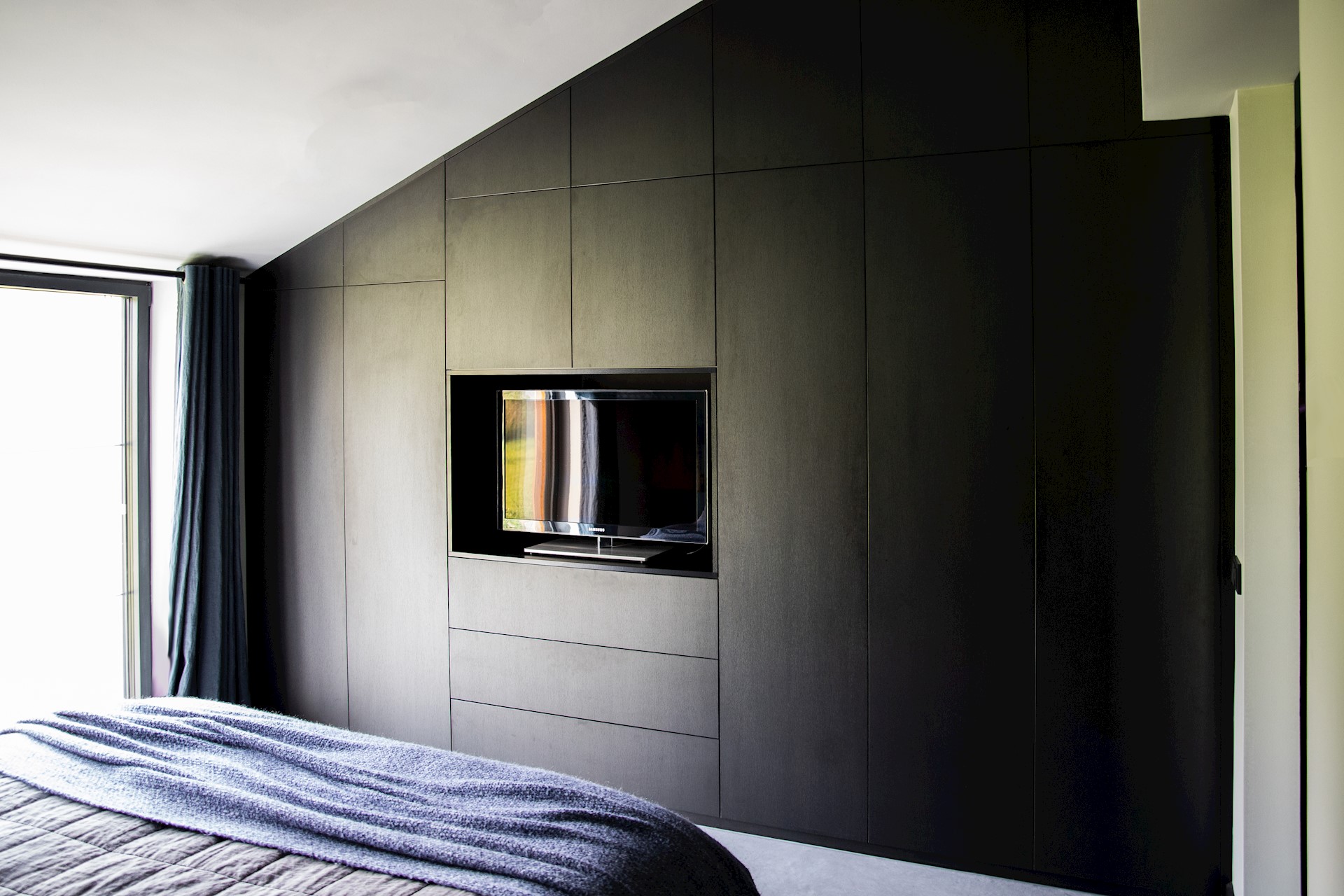 Kastenwand in slaapkamer